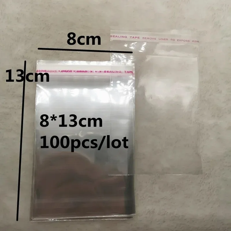 4x6-14x14cm Various Models Resealable Poly Bag Transparent Opp Plastic Bags Self Adhesive Seal Jewellery Making Bag