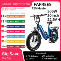 Fafrees F20 Master Electric Bicycle 500W 48V 22.5Ah 20 inch MTB Mountain Bike Outdoor Carbon-fiber Fat Ebike for Adult