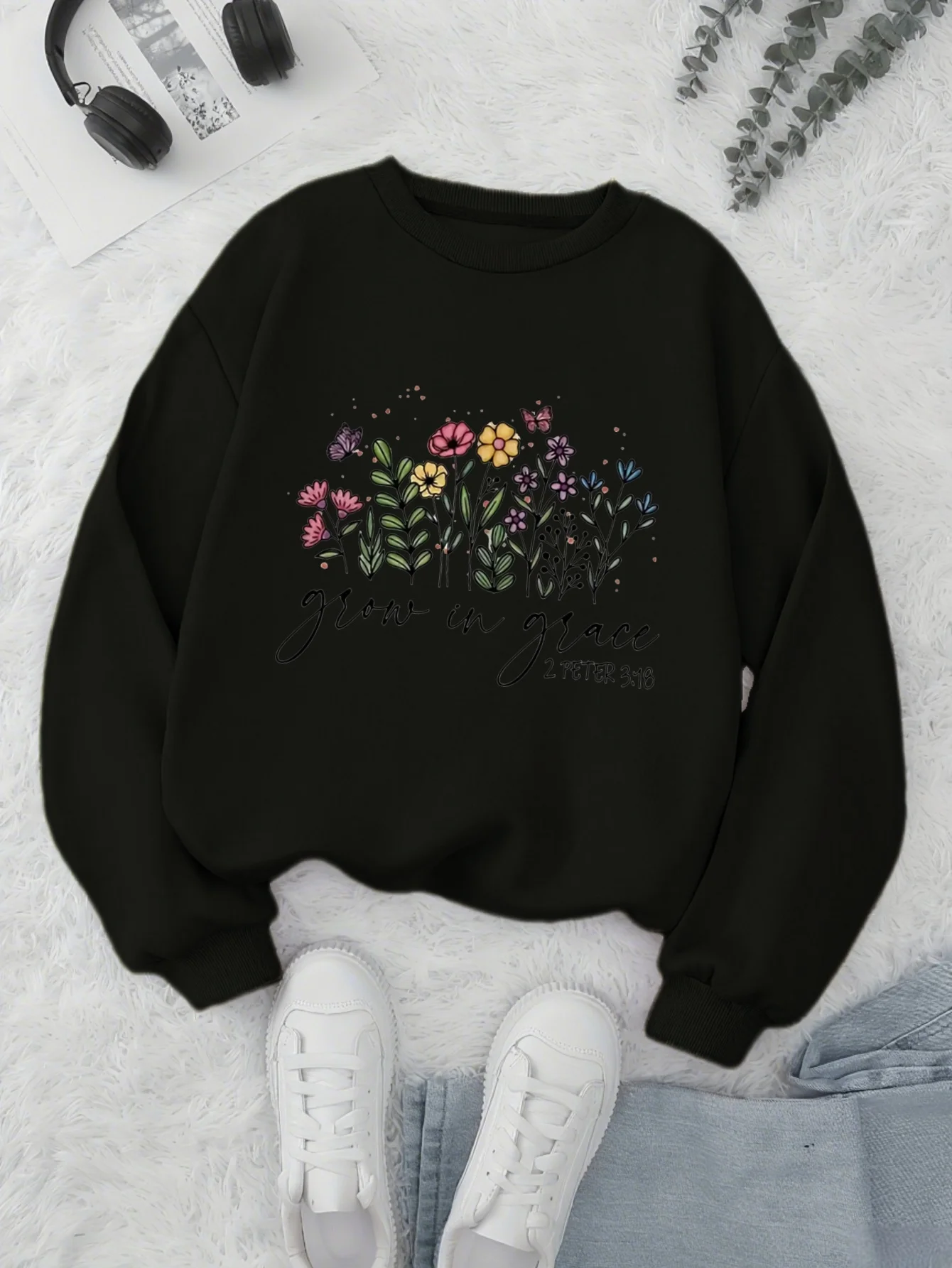 모자가 없는 여성용 긴팔 후드티는 가을과 겨울에 일상 외출, 데이트 및 커플룩에 적합합니다.