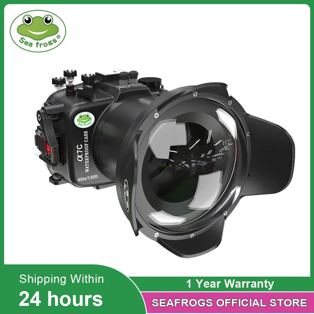 

Чехол Seafrogs для дайвинга Sony A7C с 6 "dome16-35mm объективом, водонепроницаемая резиновая крышка для камеры для дайвинга