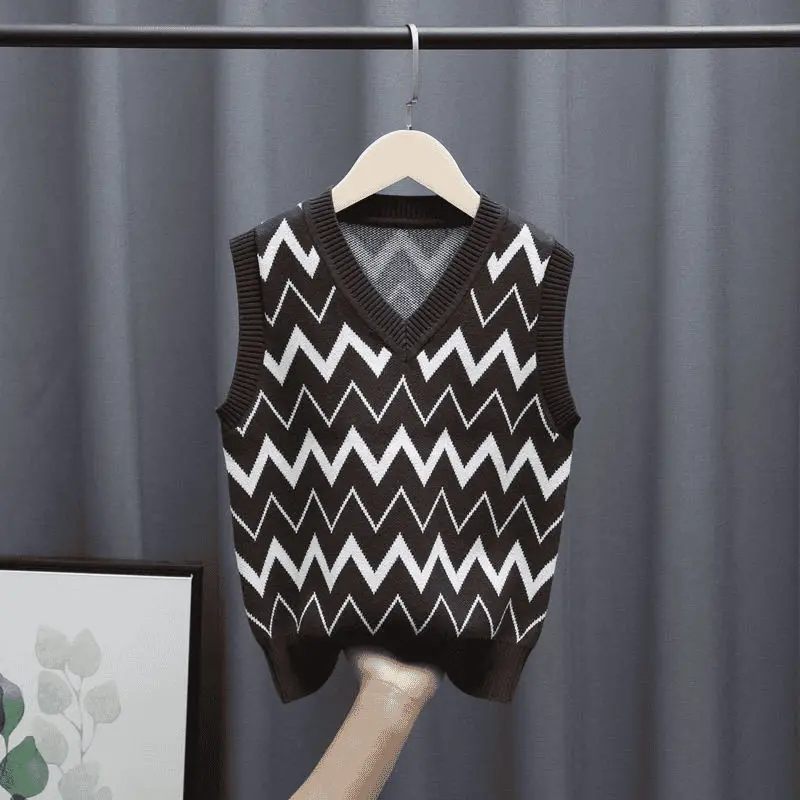 

2025 New Boys' Big Kids 100% Cotton Gym Vest Autumn Outdoor Sporty Jacket