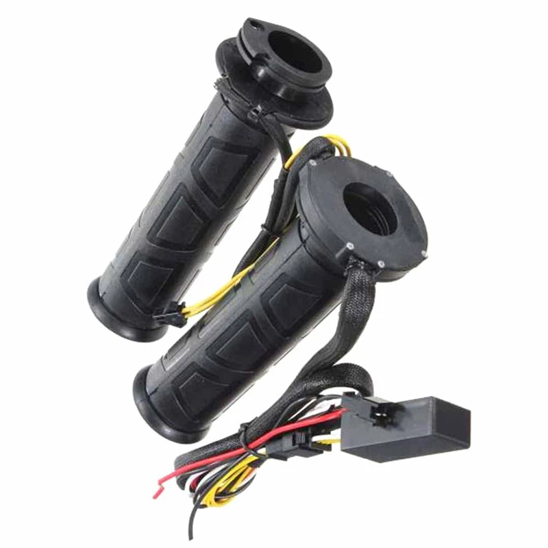 Universal Motorcycle 7/8Inch 22Mm Electric Heated Grips Scooter Moped Bar Hand Warmer Adjustable Hot Grip 12V