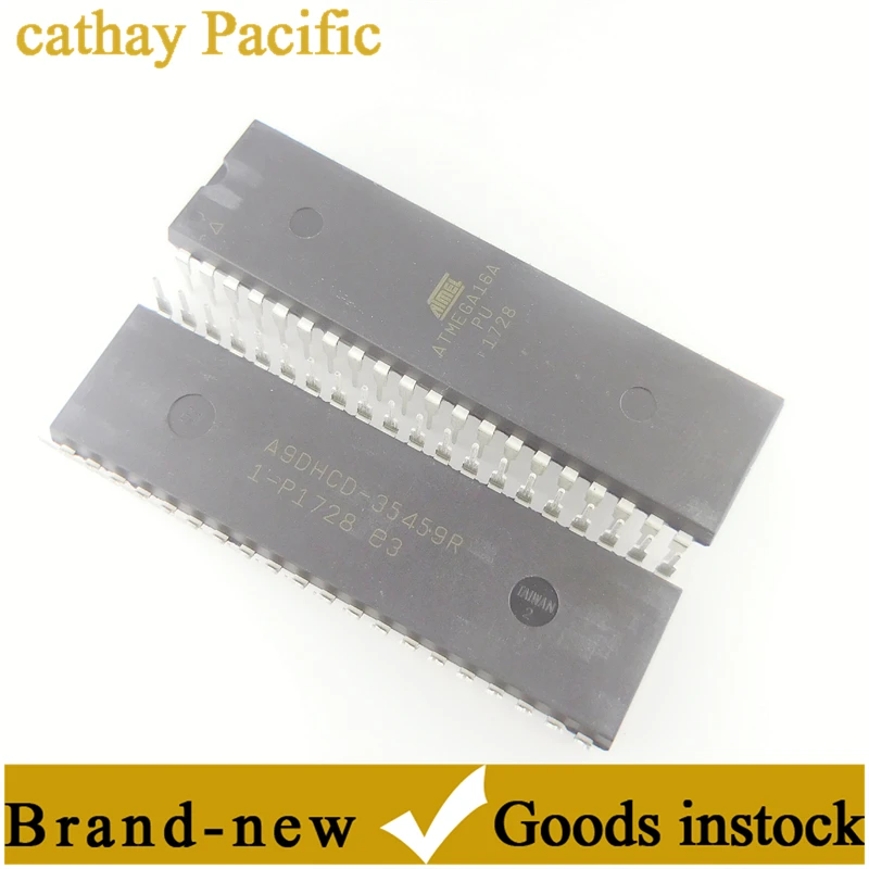 New ATMEGA16A-PU In-Line AVR/8-bit Microcontroller 16K Flash DIP-40 Integrated Electronic Components Stock Supply ATMEGA Series