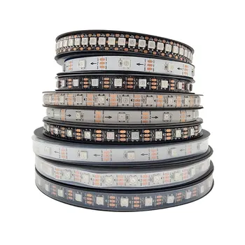 DC 5V Ws2812b Rgb Led Strip Ws2812 Individueel Adresseerbare Smart 30/60/74/96/144Leds/M Digitale Flexibele Pixel Led Strip