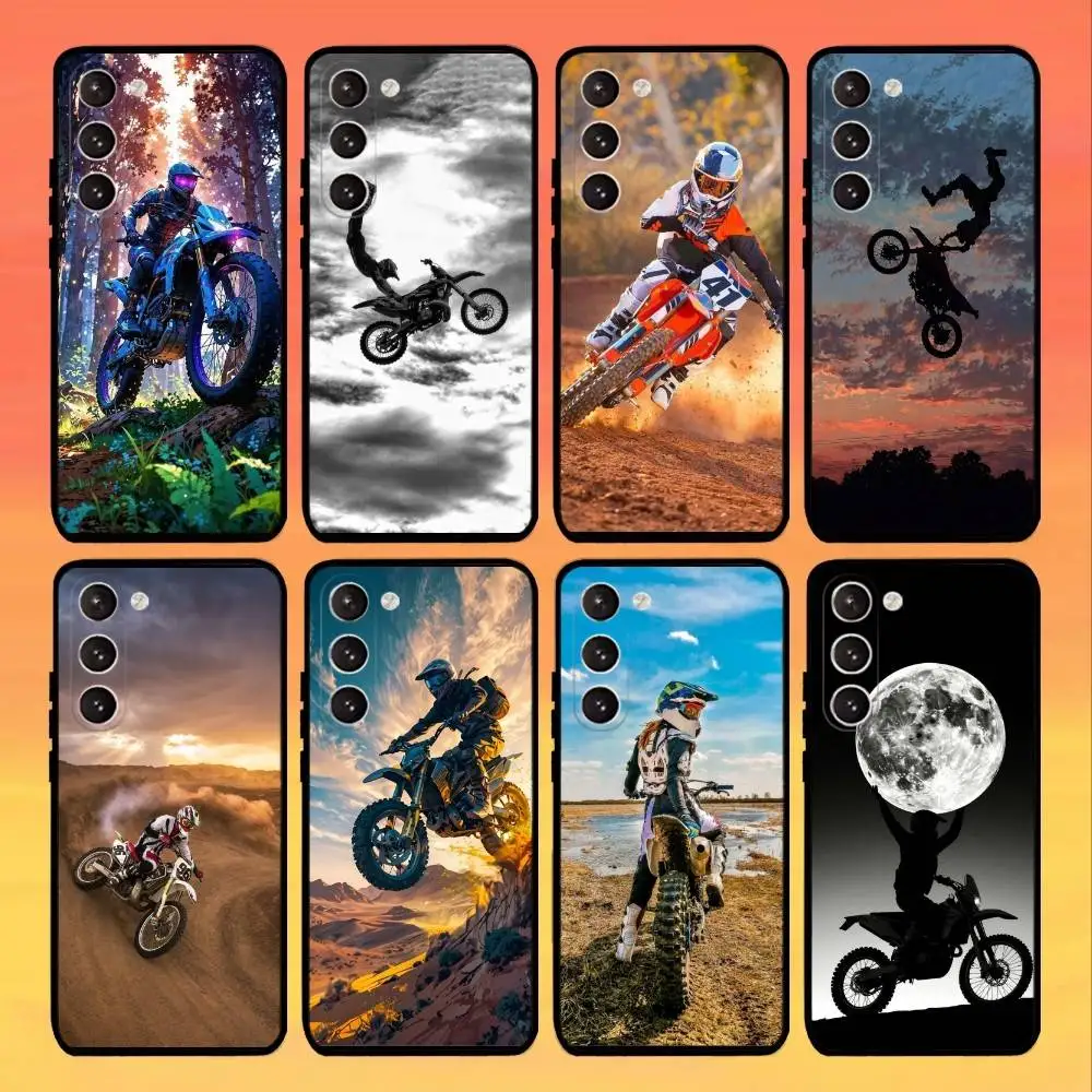 

M-Motocross M-Motorcycle Dirt Bikes Phone Case For Samsung Galaxy A73,A72,A71,A70,A53,A52,A51,Others Soft Black Cover