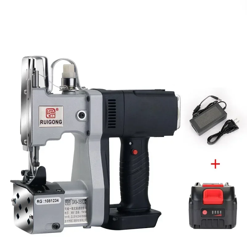 GK9-350D Rechargeable Lithium Battery Sewing Machine for Rice/Woven Bags - Portable High Efficiency Packaging & Sealing Machine