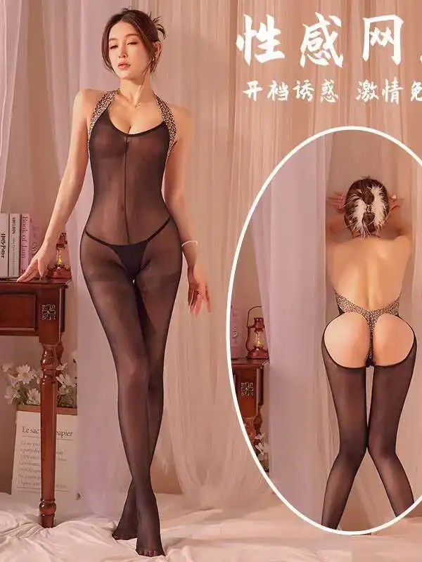 جوارب للجسم المثيرة للنساء ملابس داخلية شبكية مفتوحة المنشعب ملابس داخلية مثيرة بذلة مريحة ومثيرة ساحرة JNY1 #2
