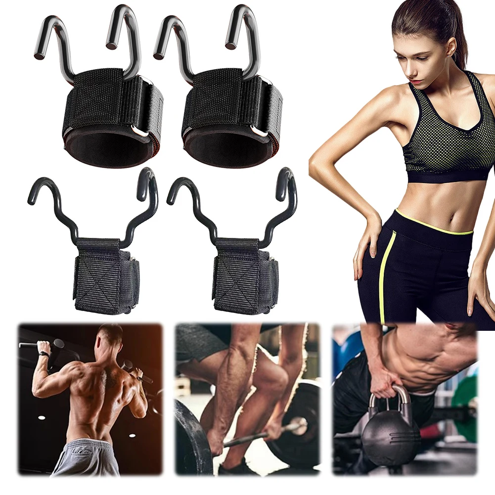 

Weight Lifting Hooks Deadlift Straps Heavy Duty Weight Lifting Grips Non Slip Powerlifting Support Hooks Straps for Bodybuilding
