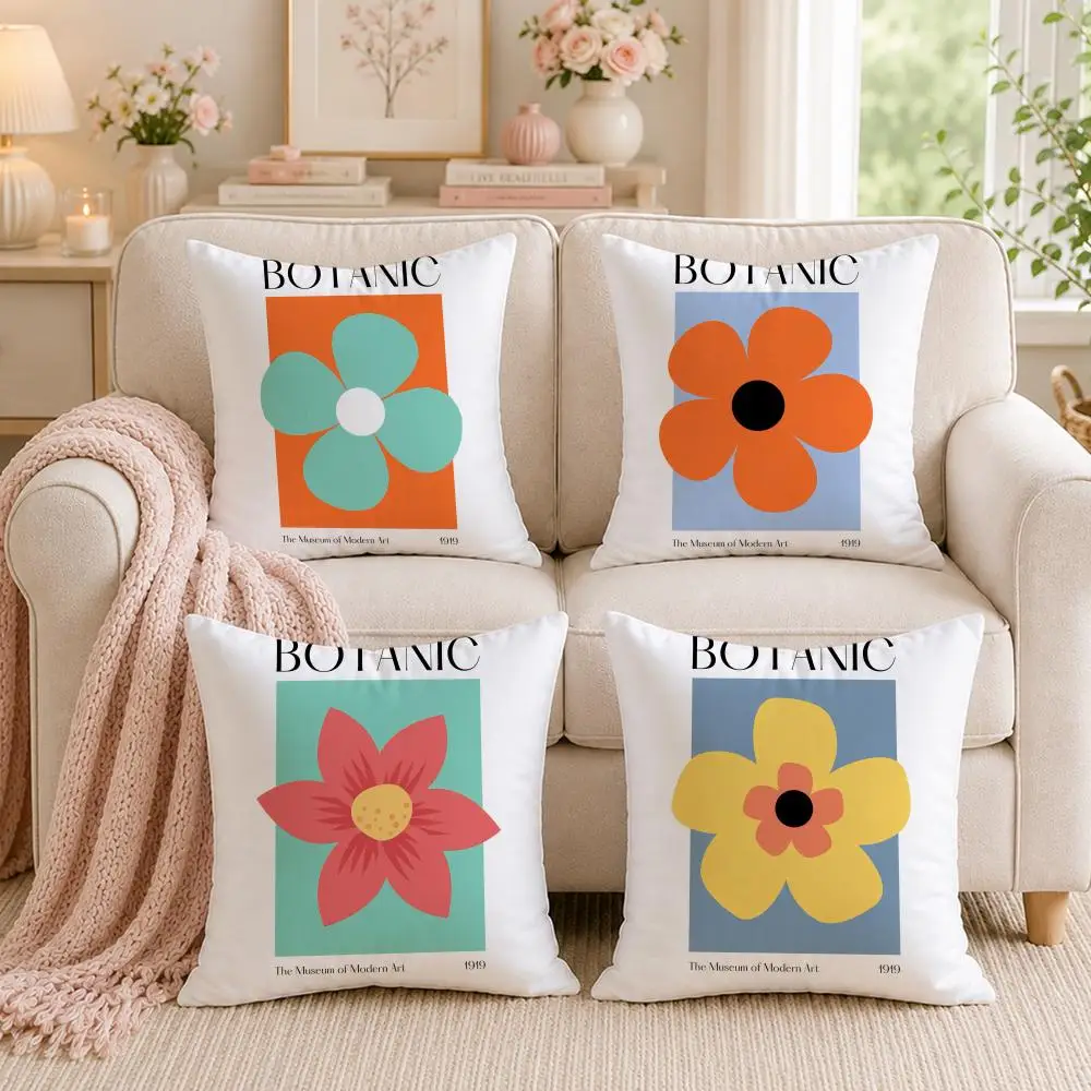 Art Style M-MatisseS Cushion Cover Double-Sided Printed Pillow Cover Hypoallergenic Dust-Mite Proof