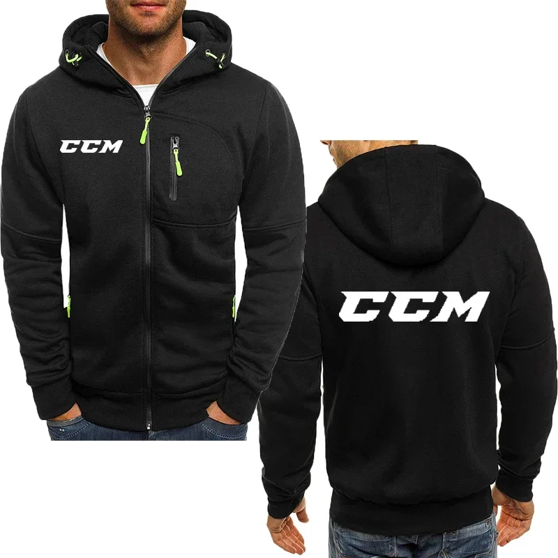 CCM Spring Autumn men\'s hoodie casual sports fleece men\'s zipper Sweatshirt oversized hoodie Harajuku classic sportswear