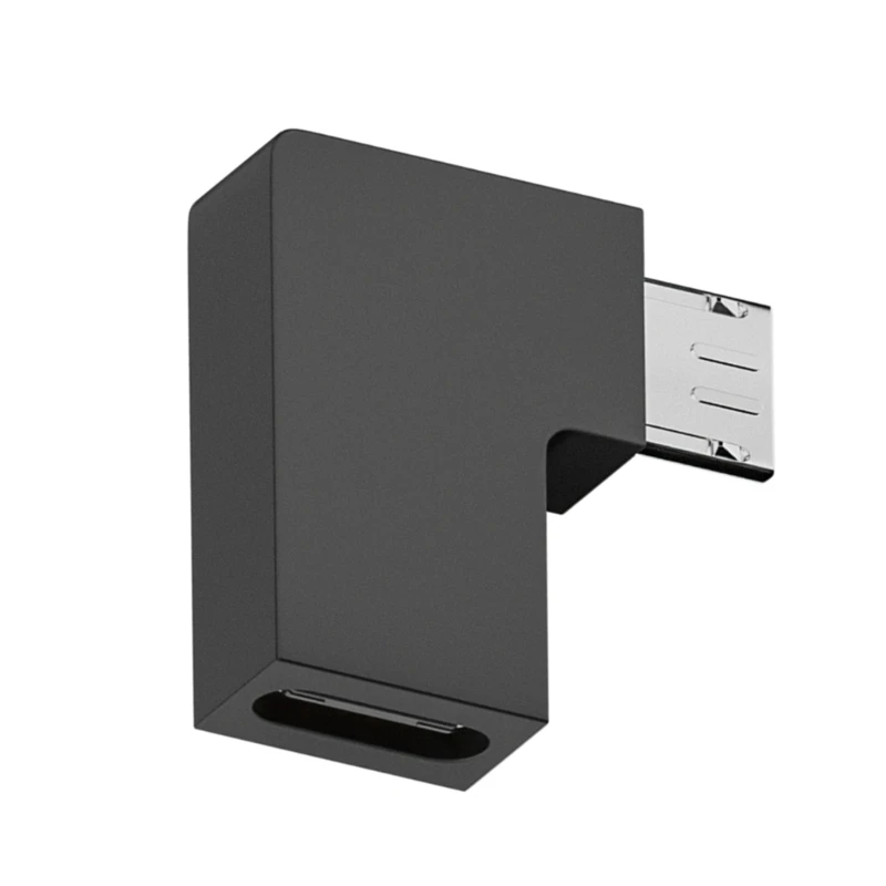 Best Seller Micro USB Male to Type C Female 90 Degree Extension Adapter USB C Upward Downward Connector for Laptop view 4
