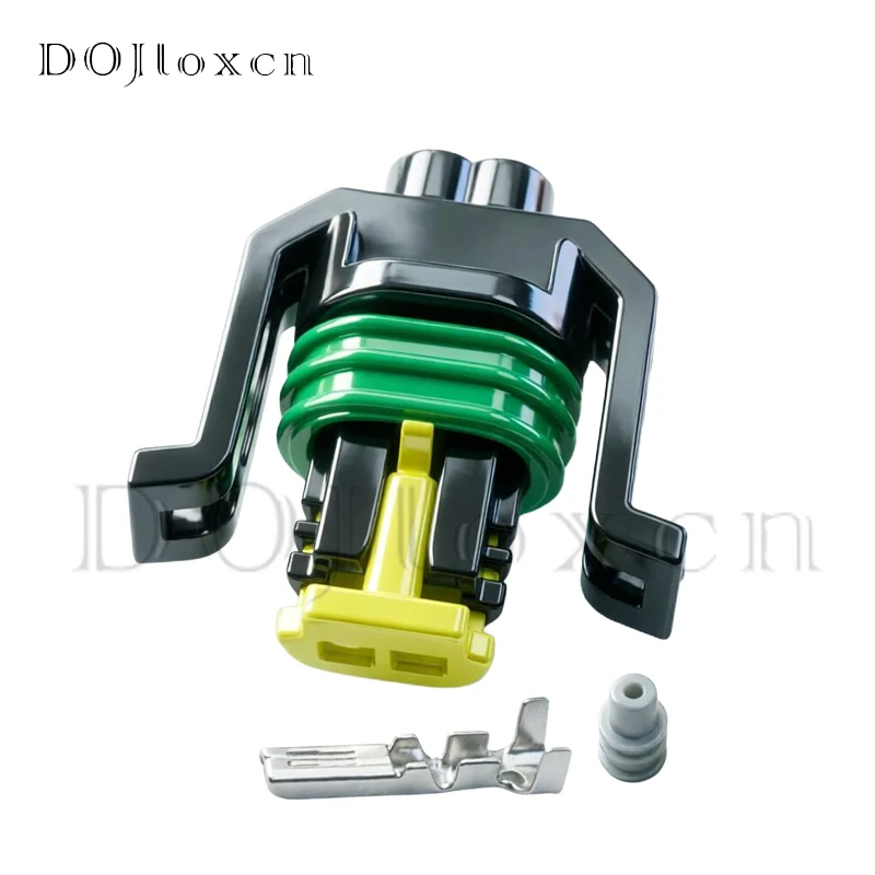 1 Set 2 Pin Automobile Fuel Electric Nozzle Connector Auto Cylinder Head Waterproof Female Plug 444040-2 New Energy Socket