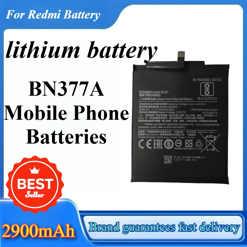 

2900mAh High-capacity Battery for Redmi 6/6A/6Pro BN377A Mobile Phone Batteries