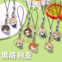 2PCS Anime Axis Powers hetalia Alfred F. Jones Clothes Backpack Decoration Lapel Personalized Chest Tag
