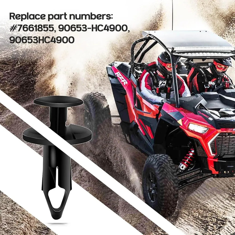 150 قطعة من مسامير تثبيت الجسم العالمية ATV UTV لاستبدال مشابك الحاجز #6