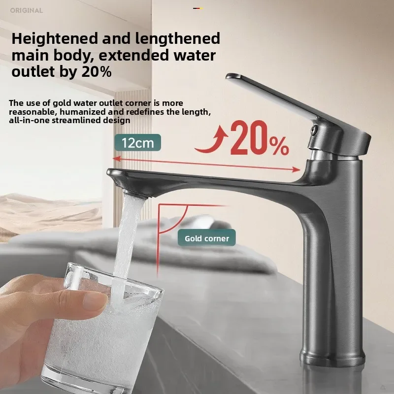 Wash basin hot and cold special faucet brass bathroom washbasin basin basin balcony sink household faucet