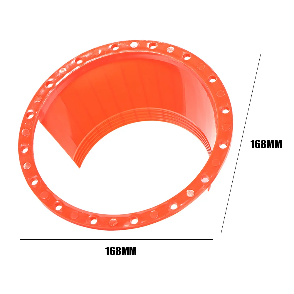2Pcs 6.5Inch Car Audio Refit Speaker Waterproof Cover Red Car Audio Speaker Ring Universal  Rust Protector Pad