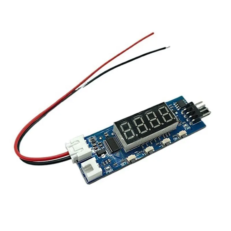 B27B DC 12V 3A PWM Fan Speed Controller 4-Wire Temperature Control Governor Module RPM/Display For FPV Rcdrones