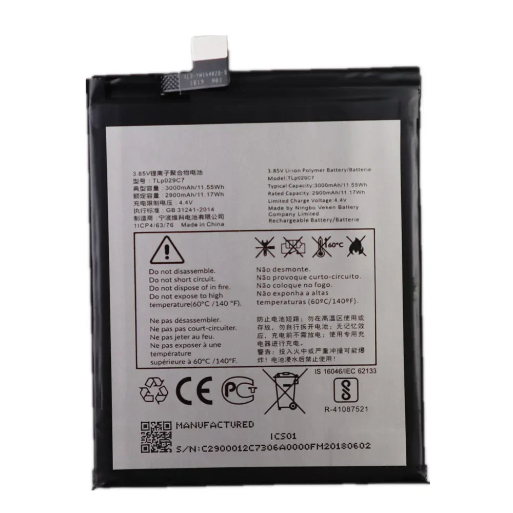 TLp029C1 TLp029C7 Battery For Alcatel 3C 3V A30 Fierce Plus 5099 Y A D U OT-5049S OT-5049Z OT-5026A Luna KEY2 LE BBE100 Battery