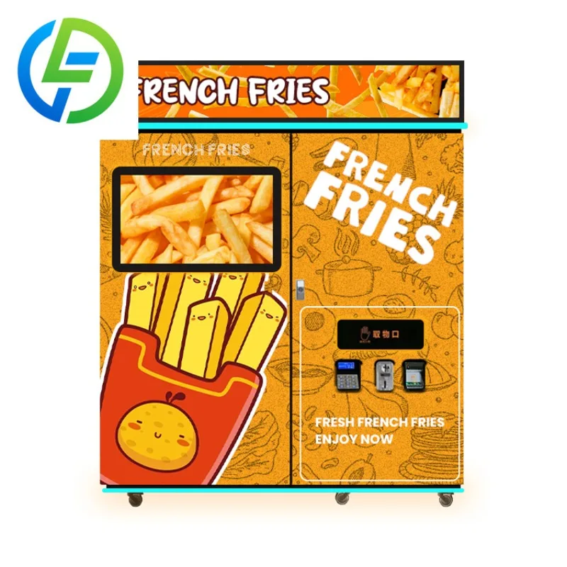 FL French Fries Vending Machine Automatic Robot Hot Food Fired Chicken and Fry Chip Vending Machine