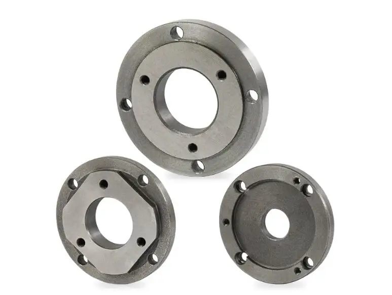 Lathe Chuck Adapter 100mm 125mm 160mm 4 Jaw Independent Chuck Flange Back Plate for Mini Lathe WM180V WM210V JY250VF JY290VF