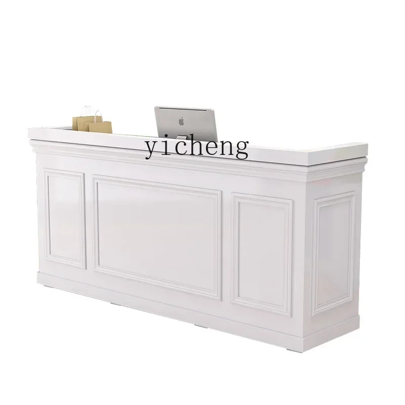 

ZWS. Atmosphere Cashier Counter Clothing Store Bar Table Simple Modern Reception Desk