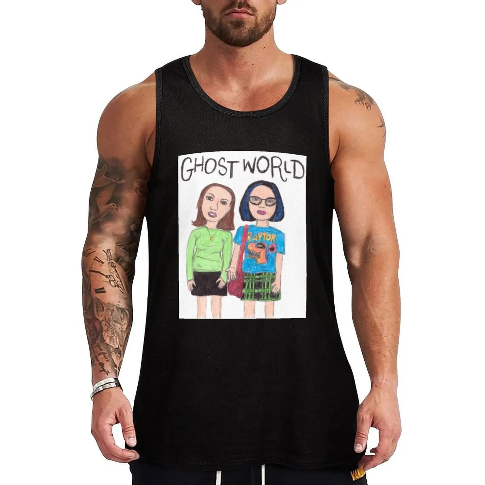 

Ode to Ghost World Tank Top Simple Basic Tank Top Regular Fit Sleeveless Shirt