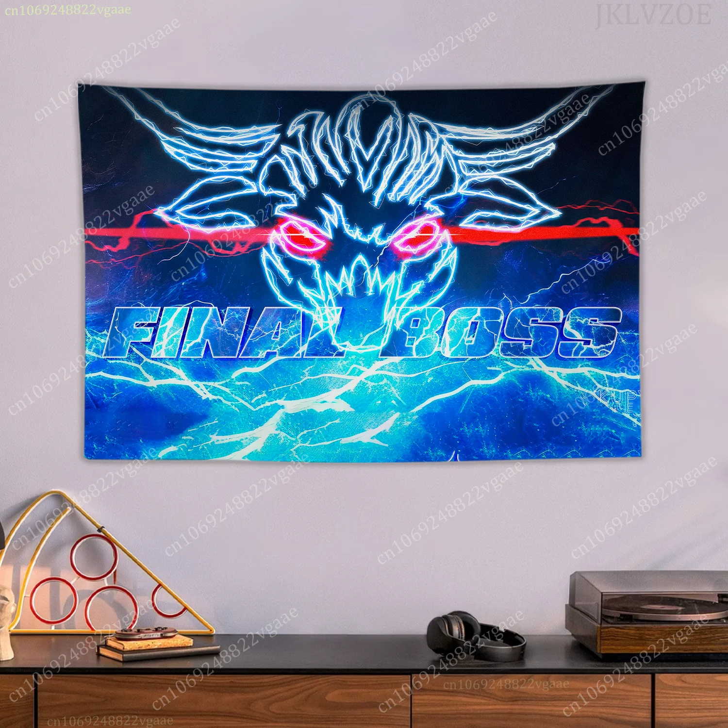 W-WWE The Rock نسيج الملصقات جدار المفروشات لغرفة النوم الديكور الجمالية Tapices العلم المصارعة المشجعين الملاكمة العلم #4