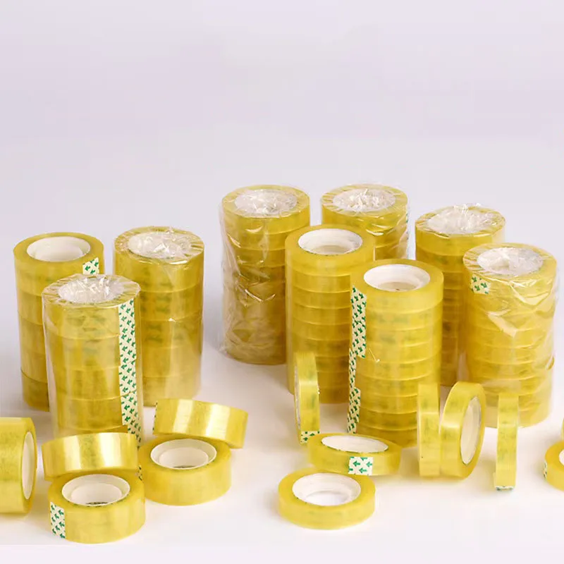 

11mmx27M Transparent Stationery Invisible Sticky Clear Tape For Office Home School DIY Gift Wrap Sealing Packing Tape 6/12 Rolls