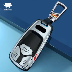 Fashion ABS Car Key Case Cover Remote for Audi A4 B9 A5 A6 8S 8W Q5 Q7 4M S4 S5 S7 TT TTS TFSI Keychain Protector Accessories