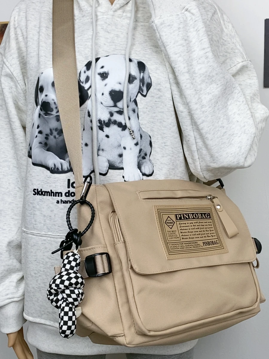 

ex Canvas oulder Bag School Bag Crossbody Bag for ter School Classes And Book Carrng Large Soft Nylon Casual Sle