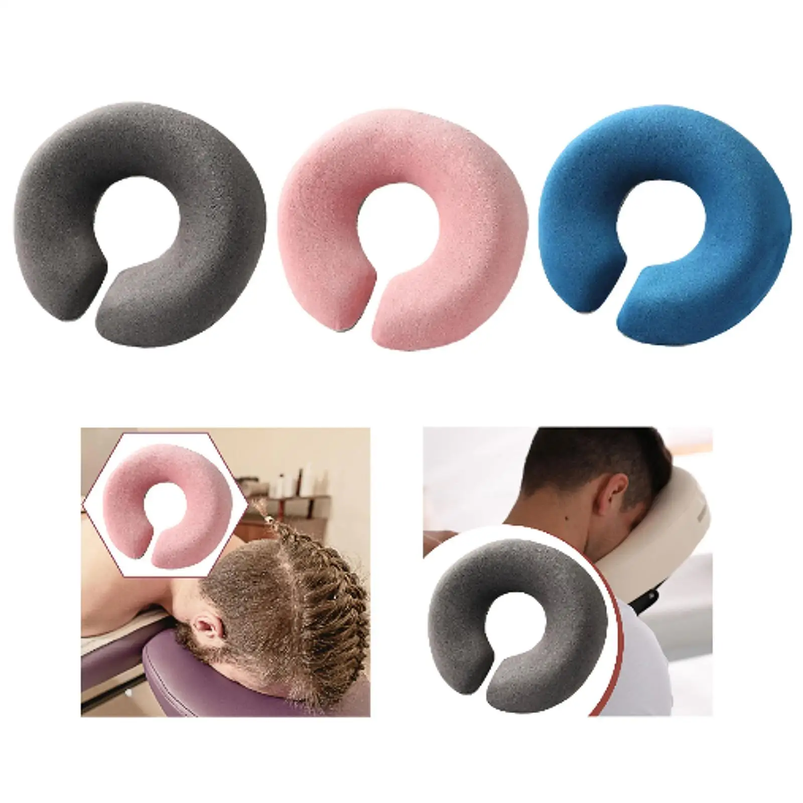 Face Down Pillow Multipurpose Breathable Comfortable Ergonomic Convenient Massage Headrest for Rest Salons Home SPA Travel