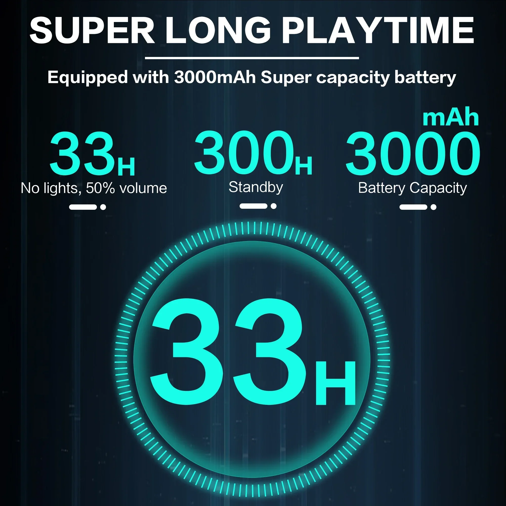 مكبر صوت لاسلكي بلوتوث 53 خارجي محمول IPX6 مقاوم للماء عالي الطاقة صوت RGB فانوس مضخم صوت #4