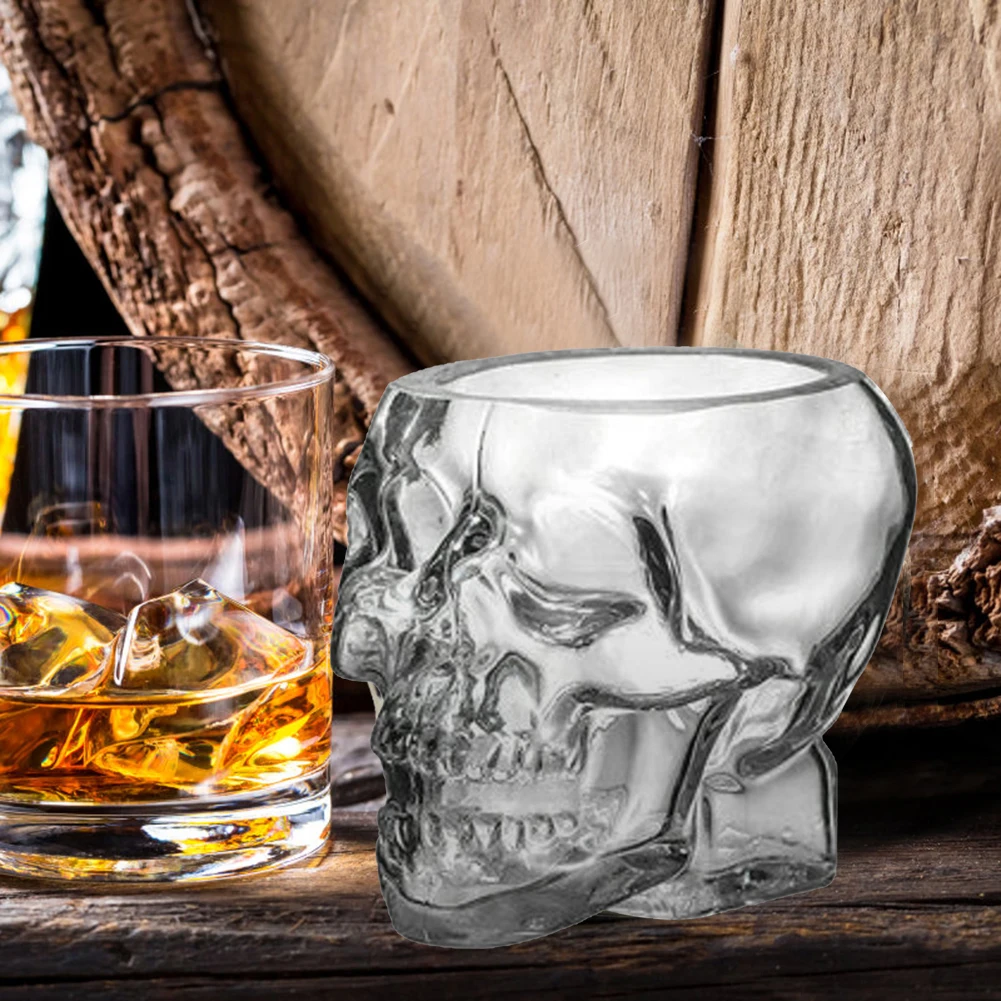 80/150/350 ML Cocktail Glass Cup Skull Glasses Gothic Kitchen Decor Drinks Cup Funny Entertainment Glassware Skull Whiskey Glass