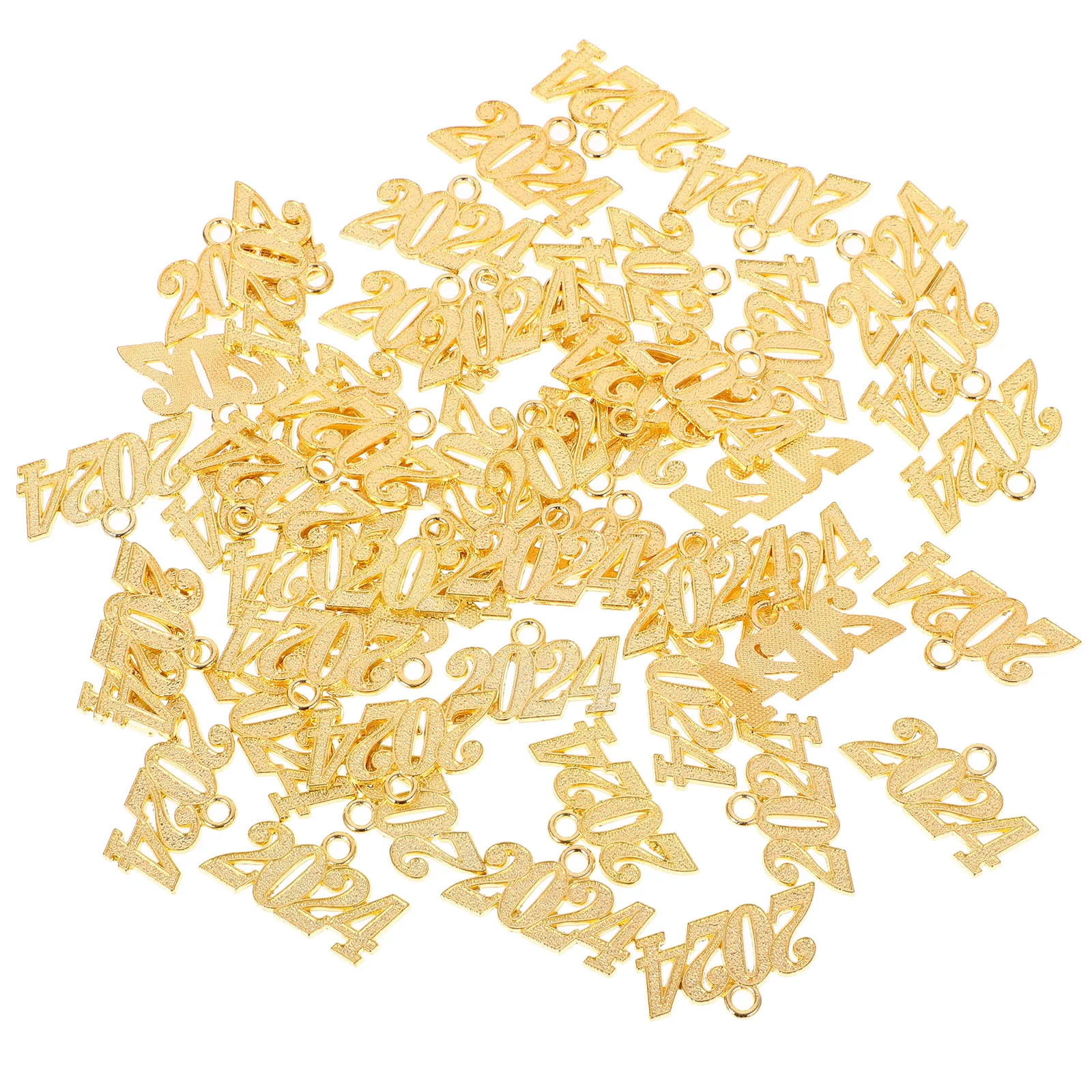 

50 Pcs Number Pendant Charms for Necklace Decoration Diy Jewelry Pendants Graduate Necklaces