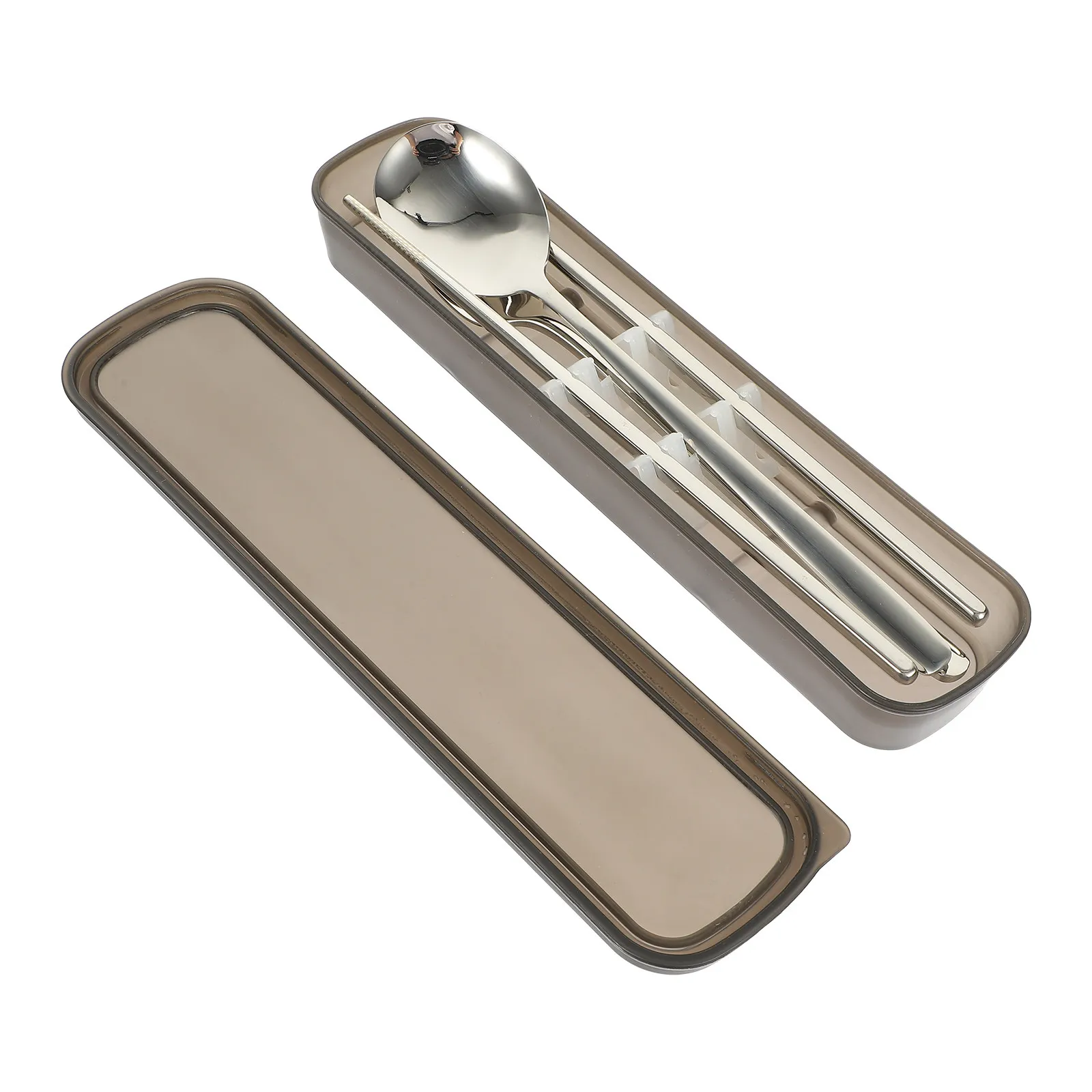 

Набор столовых приборов из нержавеющей стали (1 комплект): вилка, ложка, палочки для еды с эргономичными ручками для надежного захвата. Современный кухонный набор для взрослых и детей.