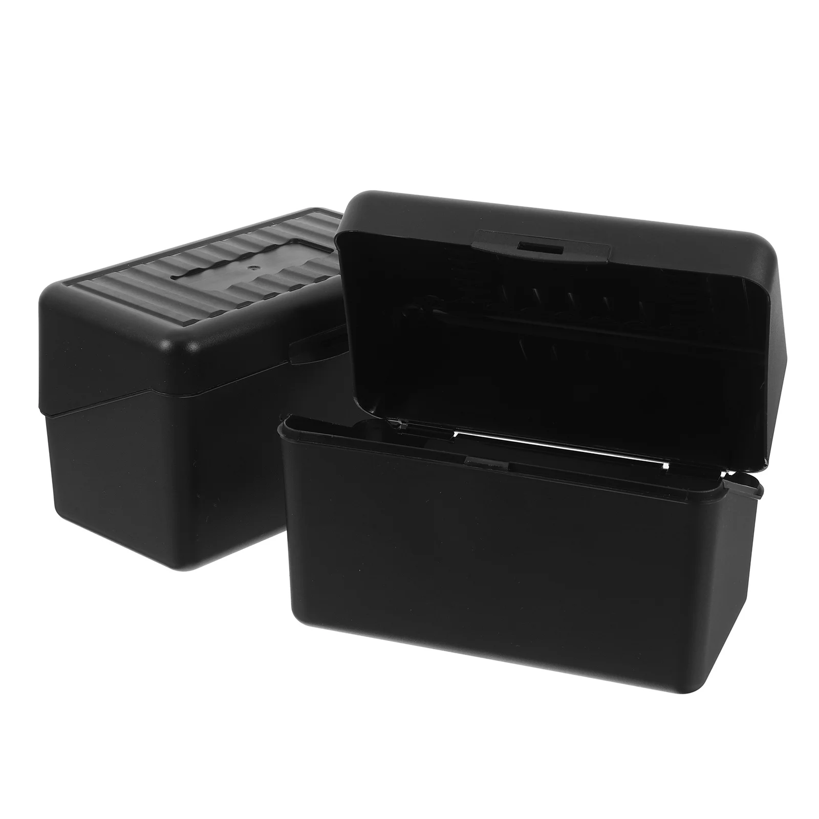 1Set Plastic Index Card Holder Case Desktop Notecard Organizer Box Recipe Card Storage Flashcards Note Box Notecard Holders