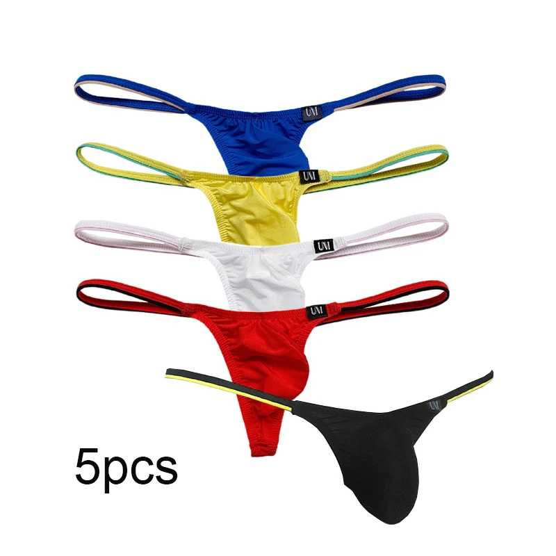 Thongs Men Underwear Sexually    Excit   Elastic Nylon Material Fashion G-strings Full Wire Panties Slip Sexy Lingerie for Men