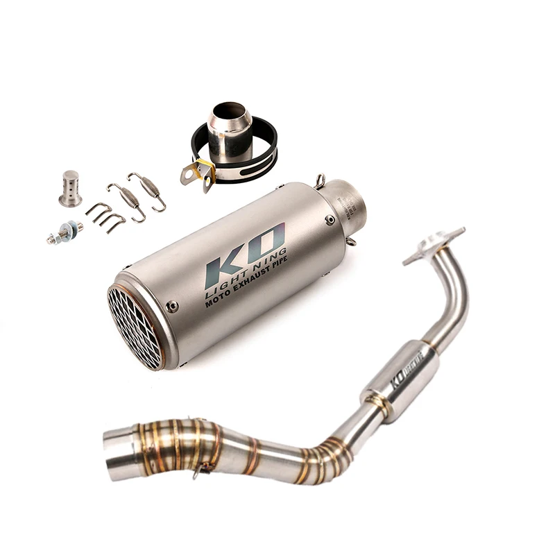 

Motorcycle Tips Front Link Pipe Stainless Steel Muffler Slip On DB Killer 51MM Exhaust Pipe Modified For YAMAHA NVX155 2017-2020