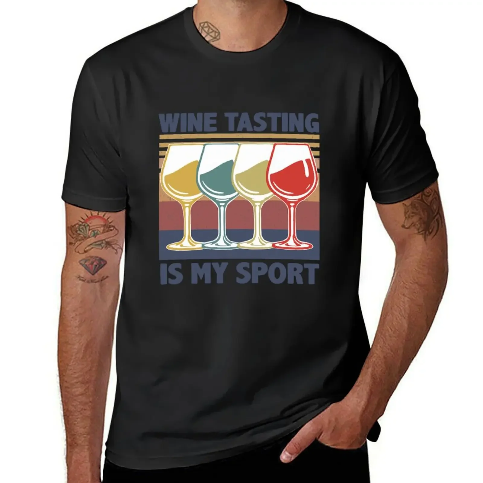 

Tastings Wine Tasting Drink Tase Wines Lover T-Shirt anime t shirts anime tshirt Men's cotton t-shirt