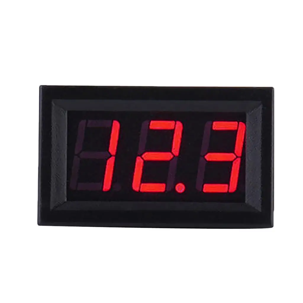0-30 Display 0.56” Panel Voltmeter LED Voltage Monitor DIY 3 Colors