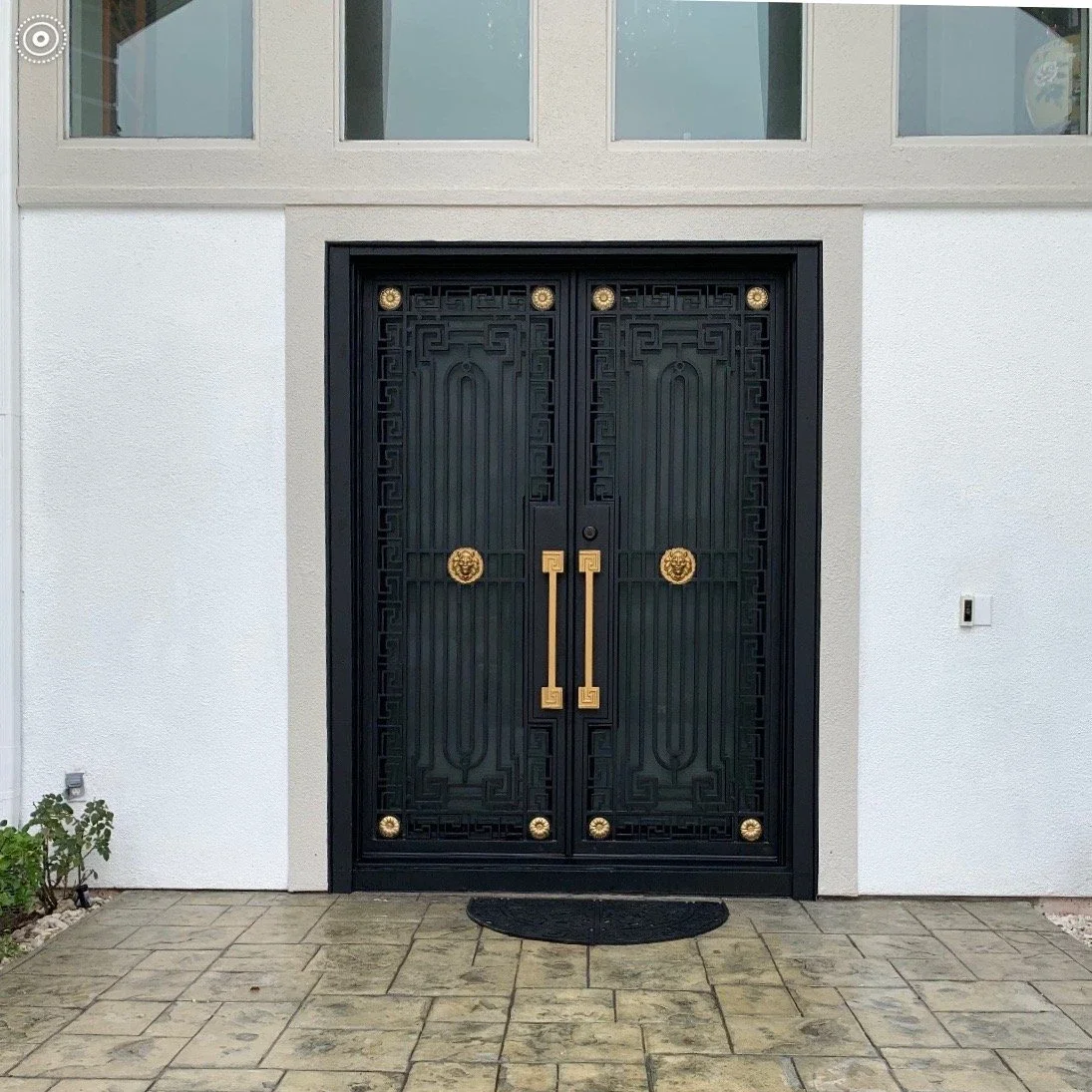 Factory Wholesale Iron Doors Double Entrance Iron Front Entry Door Security Door