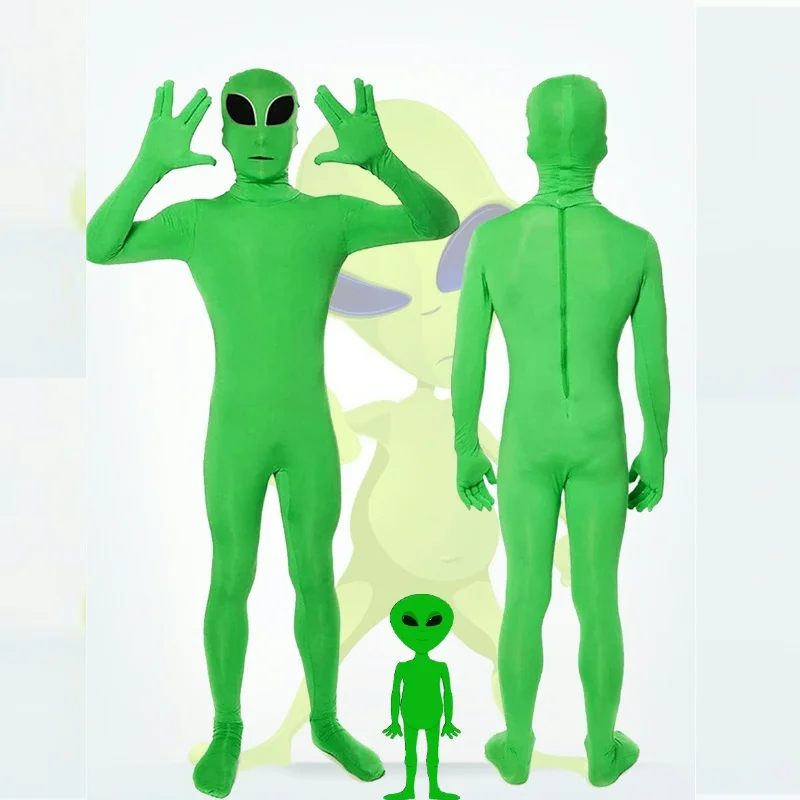 

Children and Adults Performance Clothes Halloween Costumes for Women Alien Tights Cosplay Green One Piece Alien Tights Cos