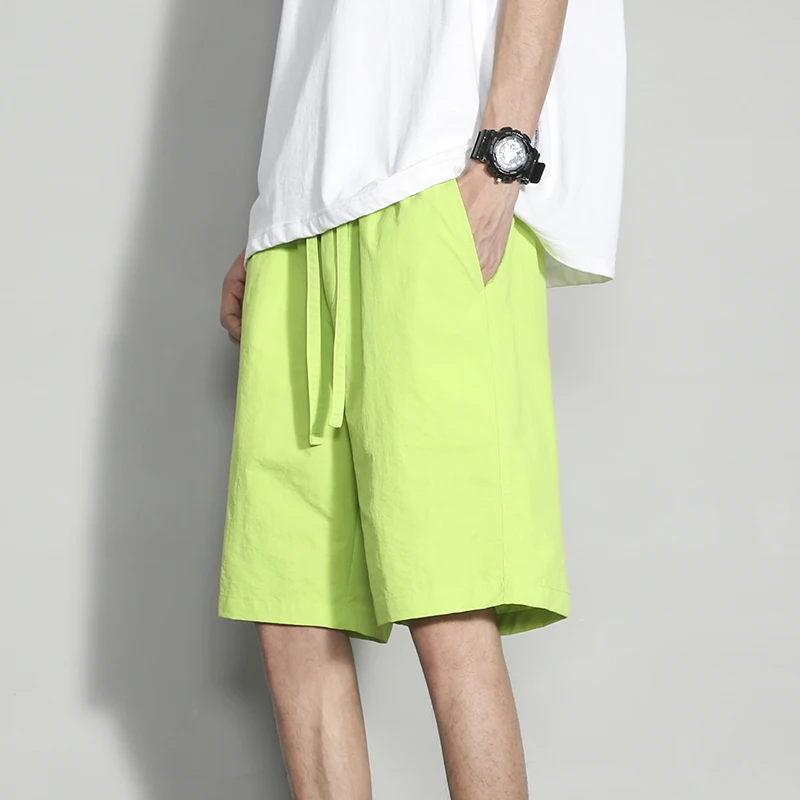 New Men'S Loose Sports Quick Drying Ice Silk Shorts For Teenagers Summer Korean Version Young Versatile Thin Casual Beach Pants