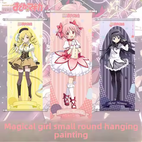 Puella Magi Madoka Magica Animation Hanging Painting Silk Poster Shikama Madoka Meiyanba Asami Sayaka Kyoko Decorative Painting