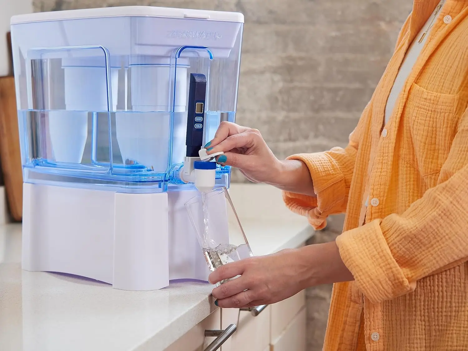

US Shipped 5-Stage Water Pitcher Dispenser 52 Cup Capacity 0 TDS IAPMO Certified Reduces Metals Chlorine Lead