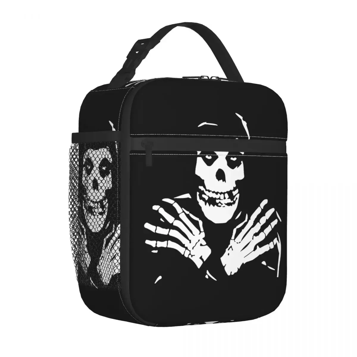 Misfits Skull Insulated Lunch Bags Cooler Lunch Container Leakproof Tote Lunch Box Food Handbags Work Picnic