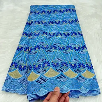 最新棕色鏤空棉質瑞士薄紗蕾絲布料 2025 高品質奧地利刺繡非洲蕾絲布料,適用於派對禮服 PYC2503 6 最佳銷售 棕色蕾絲布料 - №6