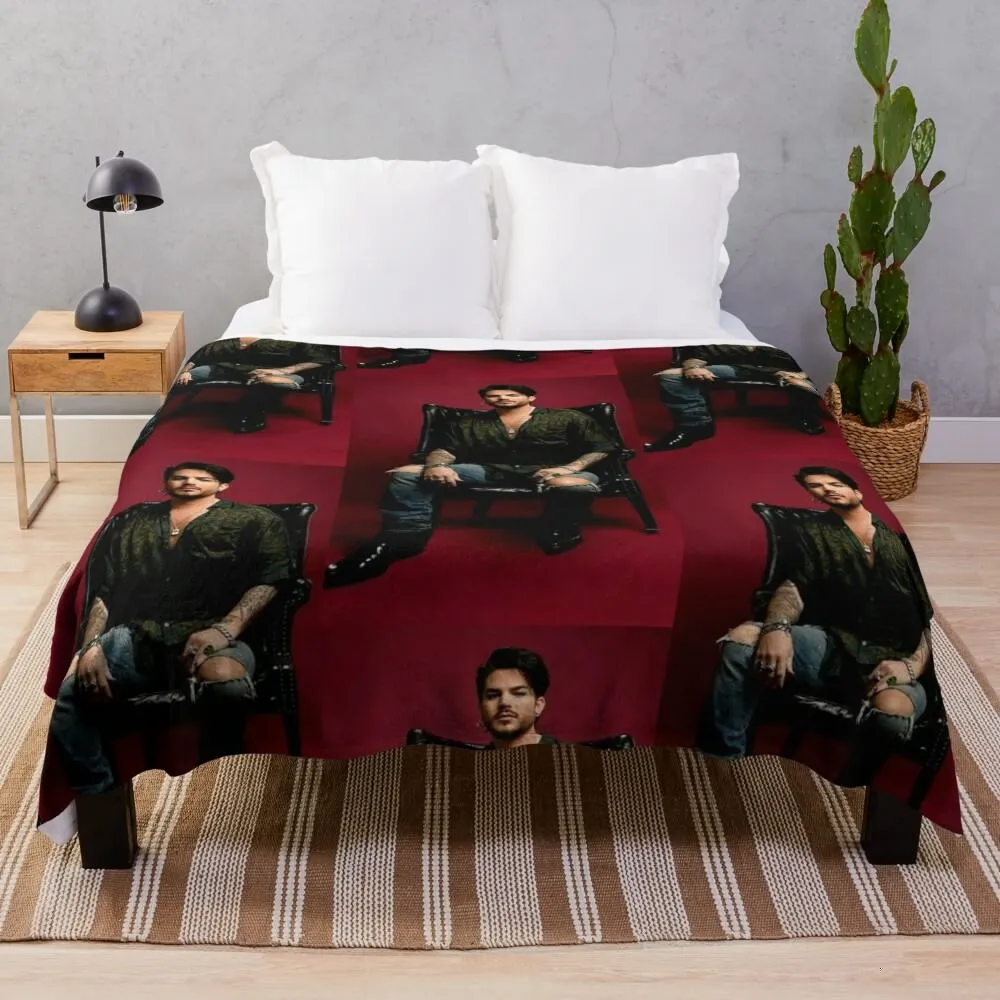 

Hot Adam Lambert Throw Blanket Camping Beautifuls decorative Blankets