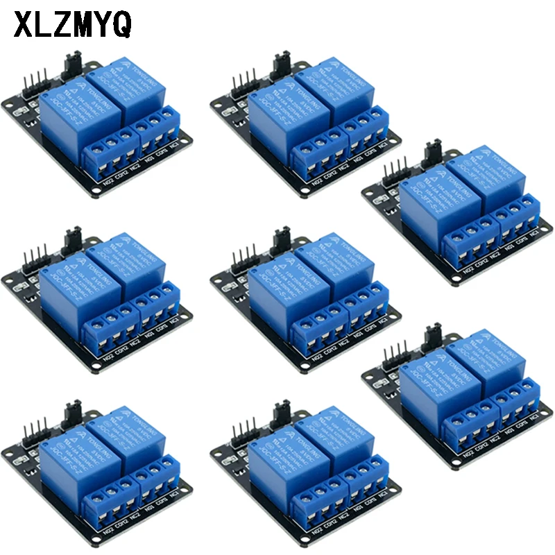 10-個-5v-12v-24v-リレーモジュール-2-チャンネルリレー低レベルトリガー-2-ウェイ-2ch-リレーボード-arduino-用フォトカプラ拡張付き